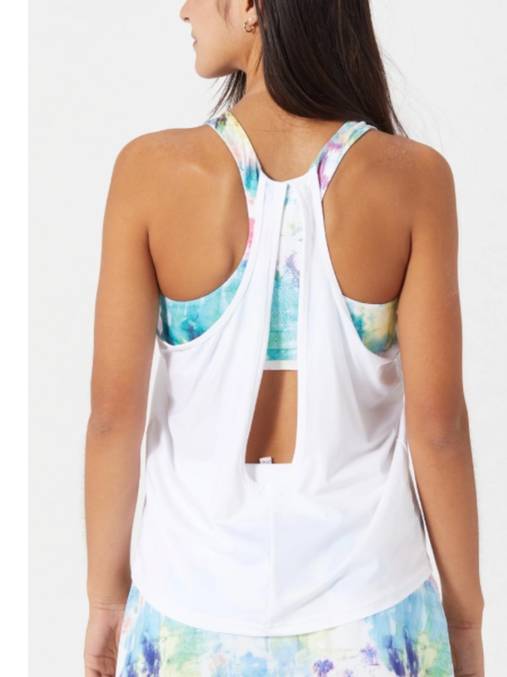Fila Women's Tie Breaker Double Layer Tank Size Small